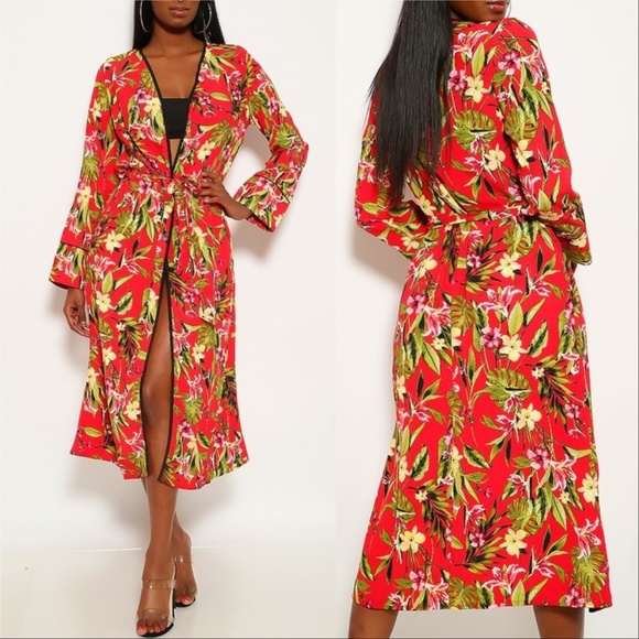 Duster Floral - ANDREA Floral Duster - Picture 1 of 2